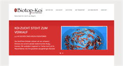 Desktop Screenshot of bio-koi.de