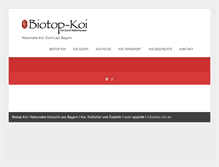 Tablet Screenshot of bio-koi.de